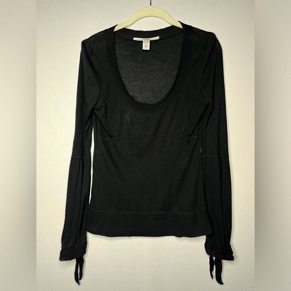 Diane Von Furstenburg navy silk shirt